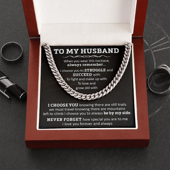 Gift For Husband - By My Side - Cuban Link - Thegiftio UK