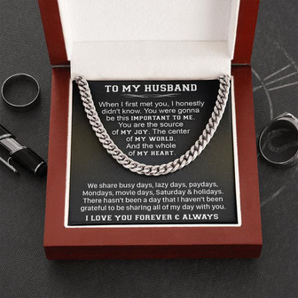 Gift For Husband - Lazy Days - Cuban Link - Thegiftio UK