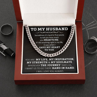 Gift For Husband - Love You - Cuban Link - Thegiftio UK