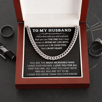 Gift For Husband - Love You More - Cuban Link - Thegiftio UK