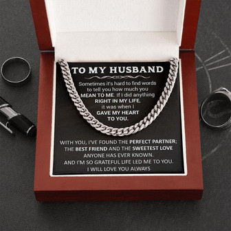 Gift For Husband - Sweetest Love - Cuban Link - Thegiftio UK