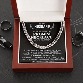 Gift For Husband - Through My Eyes - Cuban Link - Thegiftio UK