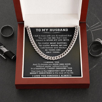 Gift For Husband - Without Pause - Cuban Link - Thegiftio UK