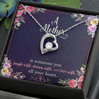 Gift For Mom Forever Love Necklace With Message Card - Thegiftio UK