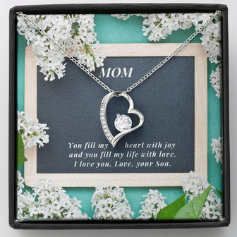 "Gift For Mom-Forever Love Necklace"-"You Fill My Heart With Joy" - Thegiftio UK