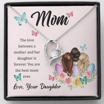 Gift For Mom From Daughter - Forever Love Necklace - Thegiftio UK