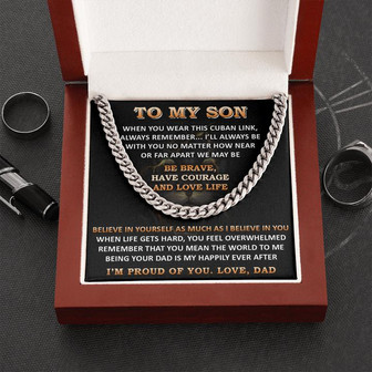 Gift For Son - Far Apart 1 - Cuban Link - Thegiftio UK