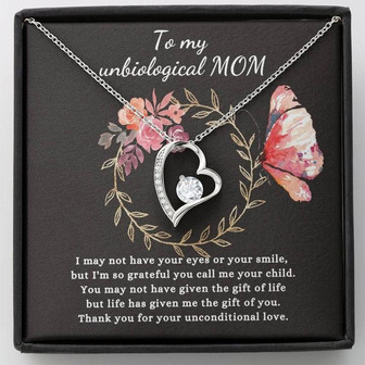Gift For Unbiological Mom - Forever Love Necklace - Thegiftio UK