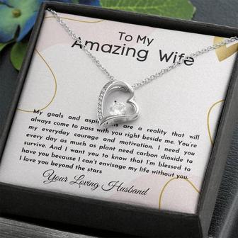 Gift For Wife | My Goals And Aspirations | Forever Love Necklace