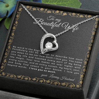 Gift For Wife | No Word In The English Vocabulary | Forever Love Necklace - Thegiftio
