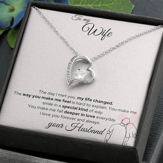 Gift For Wife | The Day I Met You, My Life Changed | Forever Love Necklace - Thegiftio UK