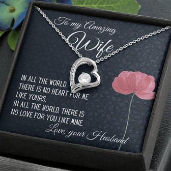 Gift For Wife | There Is No Heart For Me Like Yours | Forever Love Necklace - Thegiftio UK
