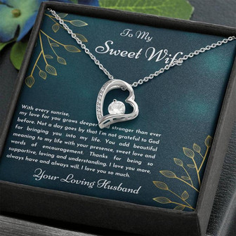 Gift For Wife | With Every Sunrise | Forever Love Necklace - Thegiftio UK