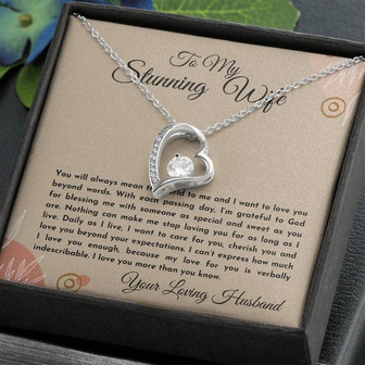 Gift For Wife | You Will Always Mean The World To Me | Forever Love Necklace - Thegiftio UK