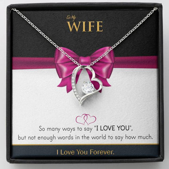Gift To Wife On Anniversary/Birthday - Forever Love Necklace - Thegiftio UK