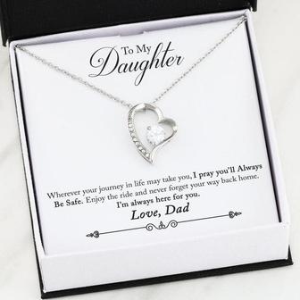 Gifts For Daughter From Dad - I Pray You'll Always Be Safe - Forever Love Necklace - Thegiftio UK