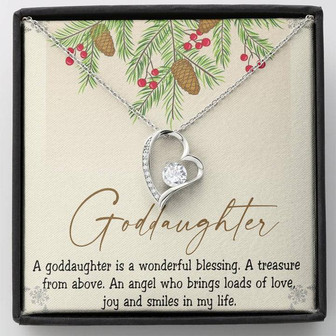 Goddaughter My Angel Forever Love Necklace Birthday Message Card Gift - Thegiftio UK
