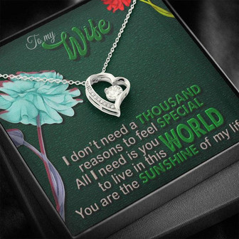 Gorgeous Gift Form Husband To Wife Forever Love Necklace - Thegiftio UK