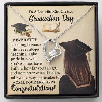 Graduation 2021 From Mom - Forever Love Necklace™ - Thegiftio