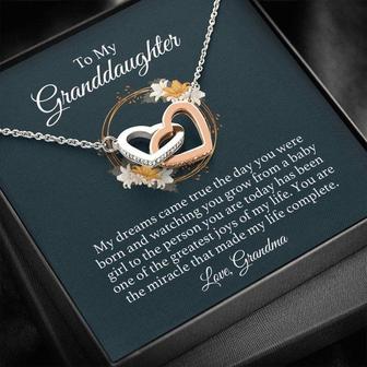 Granddaughter Miracle Forever Love Necklace - Thegiftio
