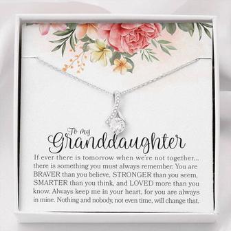 Granddaughter Necklace - Gifts For Granddaughters, Granddaughter Gifts, Love Knot Necklace To Granddaughter, Granddaughter Birthday Gifts - Seseable