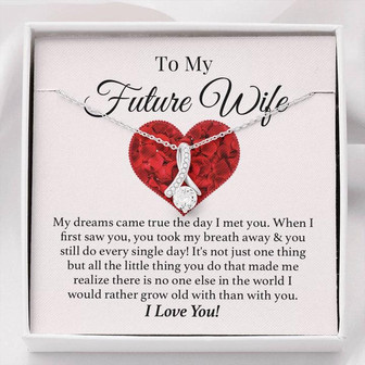Grow Old Together Future Wife Forever Love Necklace - Thegiftio UK