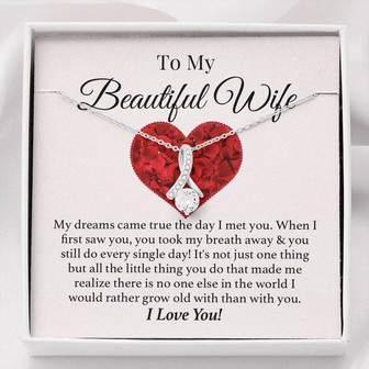Grow Old Together Wife Forever Love Necklace - Thegiftio UK