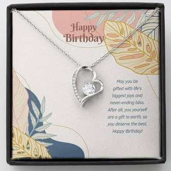 Happy Birthday! You Deserve The Best! - Forever Love Necklace - Thegiftio UK