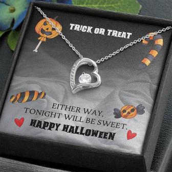 Happy Halloween Gift For Her, Forever Love Necklace,Trick Or Treat Gift