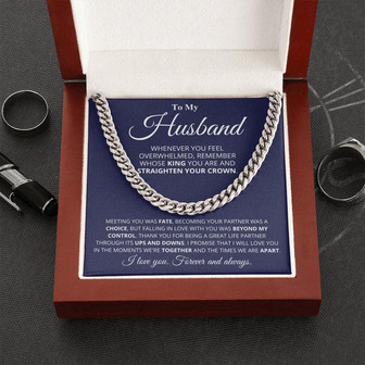 Husband - Cuban Link Chain - Thegiftio UK