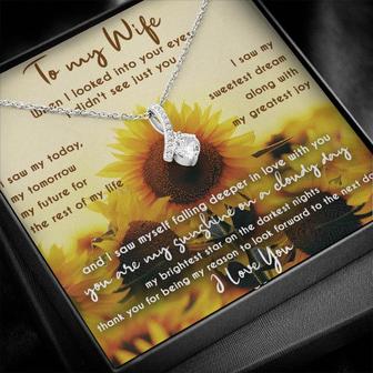 Husband To Wife - The Light Of My Life Forever Love Necklace - To My Best Friend - My Wife. This Beautiful Sparkly Pendant Is Truly Is An Alluring Gift For Yourself Or A Loved One - Thegiftio UK