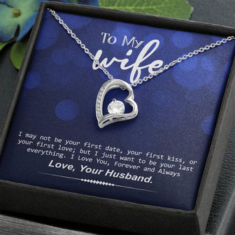 Husband To Wife Anniversary Gift Forever Love Necklace - Thegiftio UK