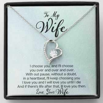 "I Chose You" - To My Wife - Forever Love Necklace - Thegiftio UK