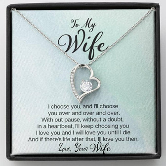 "I Chose You" - To My Wife - Forever Love Necklace - Thegiftio UK