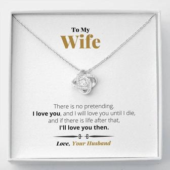 I'll Love You Forever - Love Knot Necklace - Seseable