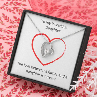 Incredible Daughter Forever Love Necklace P2d2bw - Thegiftio UK