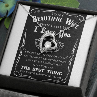 Jd Beautiful Wife Forever Love Necklace - Thegiftio UK