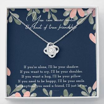 Knot Of Friendship Gift, Best Friend Necklace, Best Friend Gift, Gift For Friend, Friendship, Love Knot Necklace, Friend Forever Gifts - Seseable