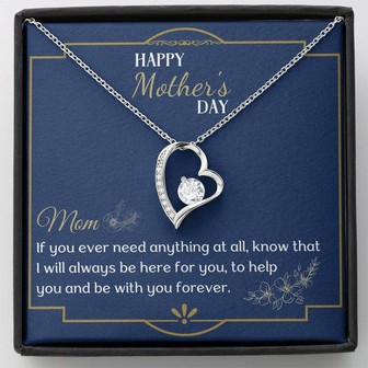 Light Up Your Mother's Eyes With This Beautiful Forever Love Necklace - Thegiftio