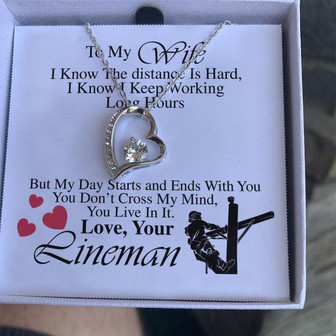 Lineman's Wife- Forever Love Necklace - Thegiftio UK