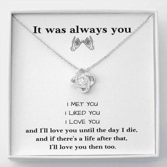 Love Knot Necklace, Always Remember You Are Loved, Birthday Gift For Daughter, To My Daughter Necklace, Present From Mom, You Are The Best Mom - Love Knot Necklace, Knot Love Necklace, Anniversary, Birthday Gift For Wife/Girlfriend From Husband, To My Smo - Seseable