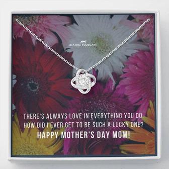 Love Knot Necklace For Being Lucky With My Mom - Thegiftio UK
