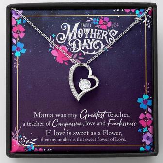 Mama Was My Greatest Teacher Forever Love Necklace - Thegiftio UK