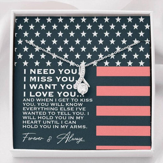Military Gf/Fiancee/Wife Forever Love Necklace - Thegiftio UK