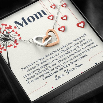 Military Son Mom Forever Love Necklace - Thegiftio UK