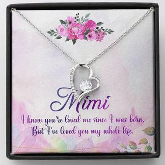 Mimi Forever Love Necklace Message Card - Thegiftio UK