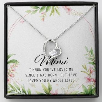 Mimi Forever Love Necklace Message Card - Thegiftio UK