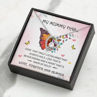 Gift For Memorial Mom, Butterflies Love Forever And Always, In Loving Memorial Gifts, Mom Birthday Gift - Thegiftio