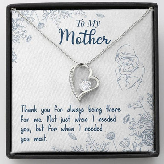 Mom Gift Collection - Thank You For - Forever Love Necklace - Thegiftio UK