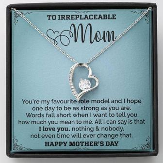 Mom Is My Favourite Role Modle - Forever Love Necklace - Mother's Day - Thegiftio UK